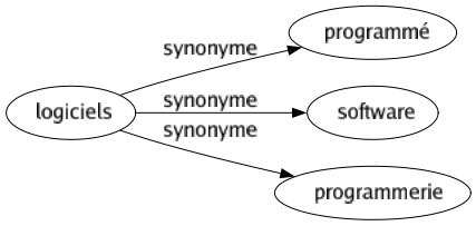 Synonyme de Logiciels : Programmé Software Programmerie 