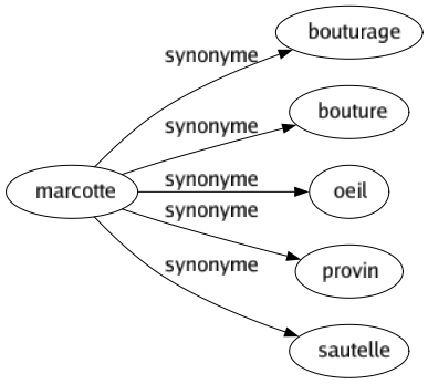 Synonyme de Marcotte : Bouturage Bouture Oeil Provin Sautelle 