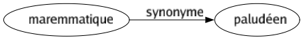 Synonyme de Maremmatique : Paludéen 