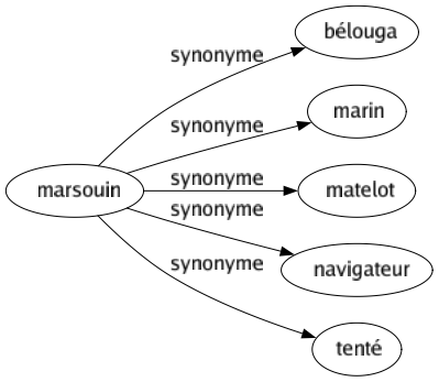 Synonyme de Marsouin : Bélouga Marin Matelot Navigateur Tenté 