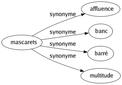 Synonyme de Mascarets : Affluence Banc Barré Multitude 