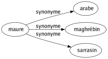 Synonyme de Maure : Arabe Maghrébin Sarrasin 