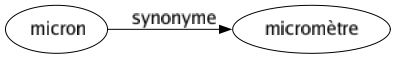 Synonyme de Micron : Micromètre 