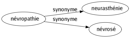 Synonyme de Névropathie : Neurasthénie Névrosé 