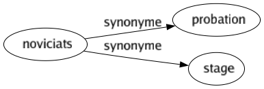 Synonyme de Noviciats : Probation Stage 