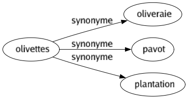 Synonyme de Olivettes : Oliveraie Pavot Plantation 
