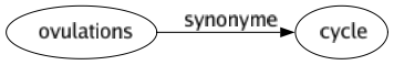 Synonyme de Ovulations : Cycle 