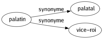 Synonyme de Palatin : Palatal Vice-roi 