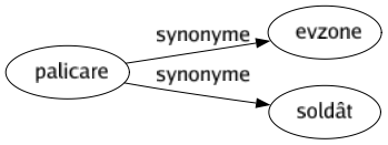 Synonyme de Palicare : Evzone Soldât 