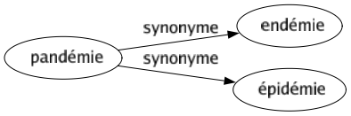 Synonyme de Pandémie : Endémie Épidémie 