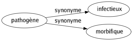 Synonyme de Pathogène : Infectieux Morbifique 