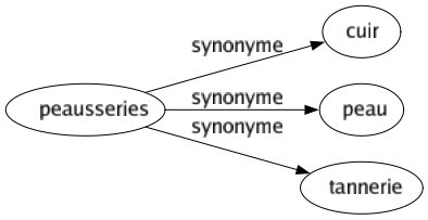 Synonyme de Peausseries : Cuir Peau Tannerie 