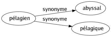 Synonyme de Pélagien : Abyssal Pélagique 