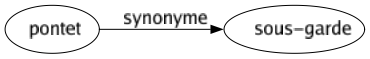 Synonyme de Pontet : Sous-garde 