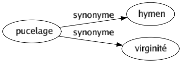 Synonyme de Pucelage : Hymen Virginité 