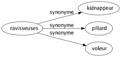 Synonyme de Ravisseuses : Kidnappeur Pillard Voleur 