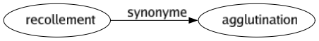 Synonyme de Recollement : Agglutination 