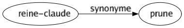 Synonyme de Reine-claude : Prune 