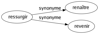 Synonyme de Ressurgir : Renaître Revenir 