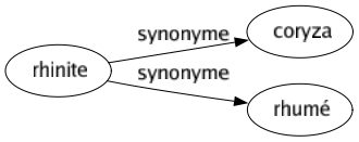 Synonyme de Rhinite : Coryza Rhumé 