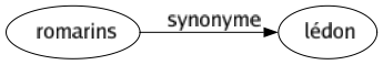 Synonyme de Romarins : Lédon 