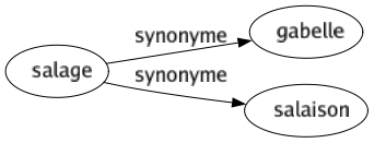 Synonyme de Salage : Gabelle Salaison 