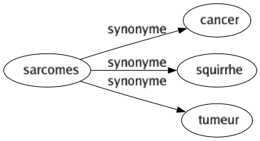 Synonyme de Sarcomes : Cancer Squirrhe Tumeur 