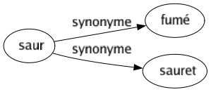 Synonyme de Saur : Fumé Sauret 