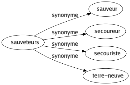 Synonyme de Sauveteurs : Sauveur Secoureur Secouriste Terre-neuve 