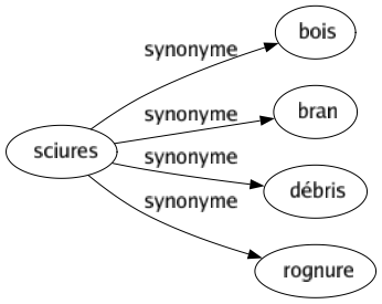 Synonyme de Sciures : Bois Bran Débris Rognure 