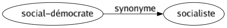 Synonyme de Social-démocrate : Socialiste 