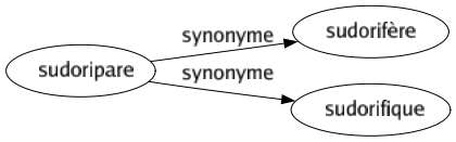 Synonyme de Sudoripare : Sudorifère Sudorifique 