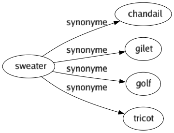 Synonyme de Sweater : Chandail Gilet Golf Tricot 