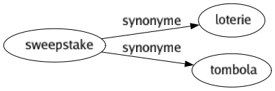 Synonyme de Sweepstake : Loterie Tombola 