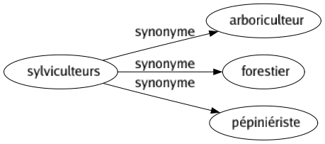 Synonyme de Sylviculteurs : Arboriculteur Forestier Pépiniériste 