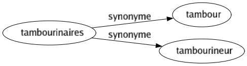 Synonyme de Tambourinaires : Tambour Tambourineur 