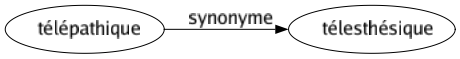 Synonyme de Télépathique : Télesthésique 