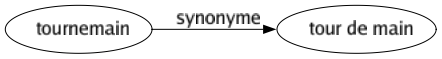 Synonyme de Tournemain : Tour de main 