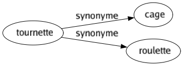 Synonyme de Tournette : Cage Roulette 