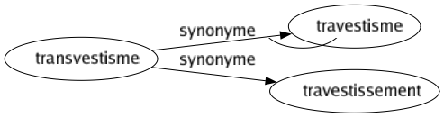 Synonyme de Transvestisme : Travestisme Travestissement 