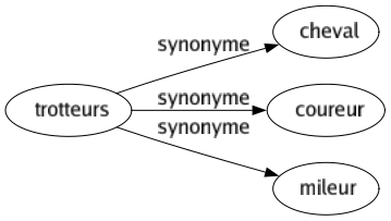 Synonyme de Trotteurs : Cheval Coureur Mileur 