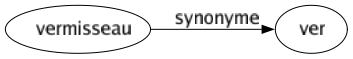 Synonyme de Vermisseau : Ver 