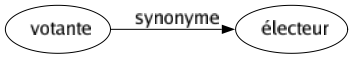 Synonyme de Votante : Électeur 